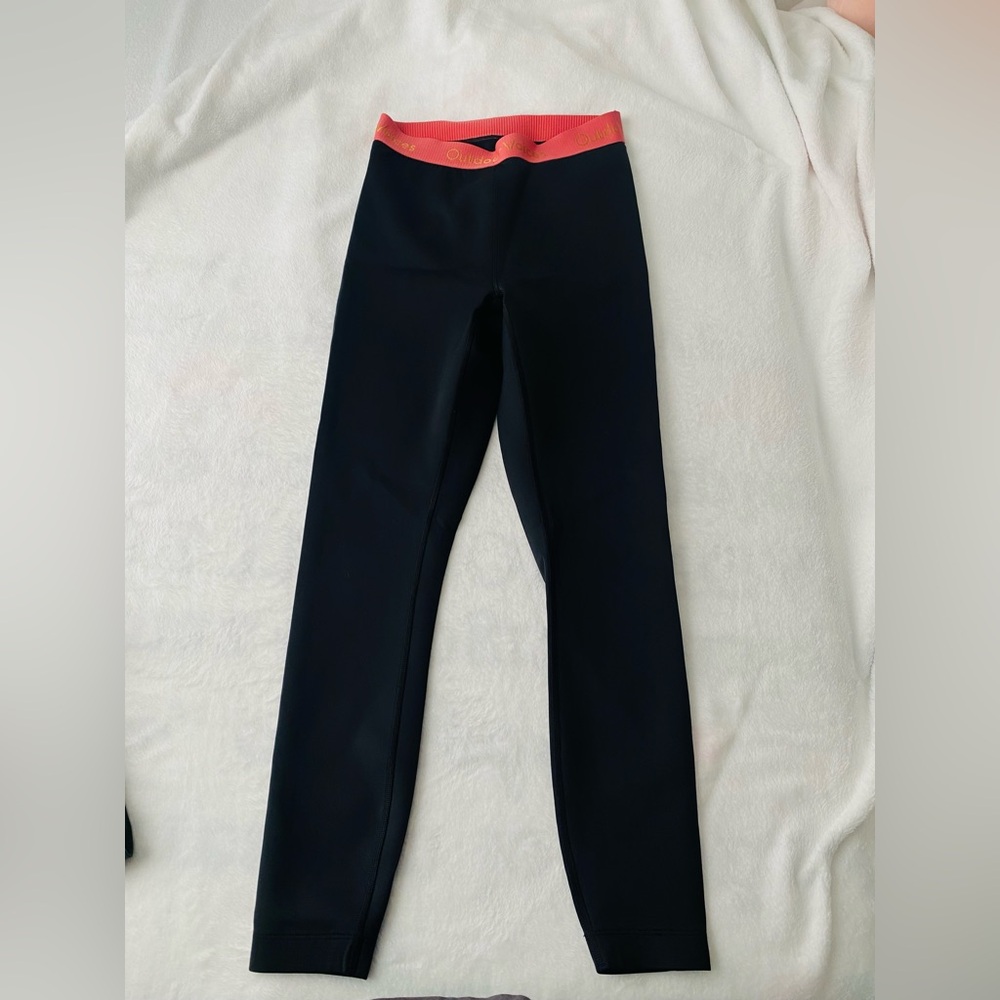 Outdoor Voices Black and orange coral Leggings with Supportive Fit